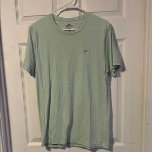 Hollister Green Short Sleeve Tee Classic Style